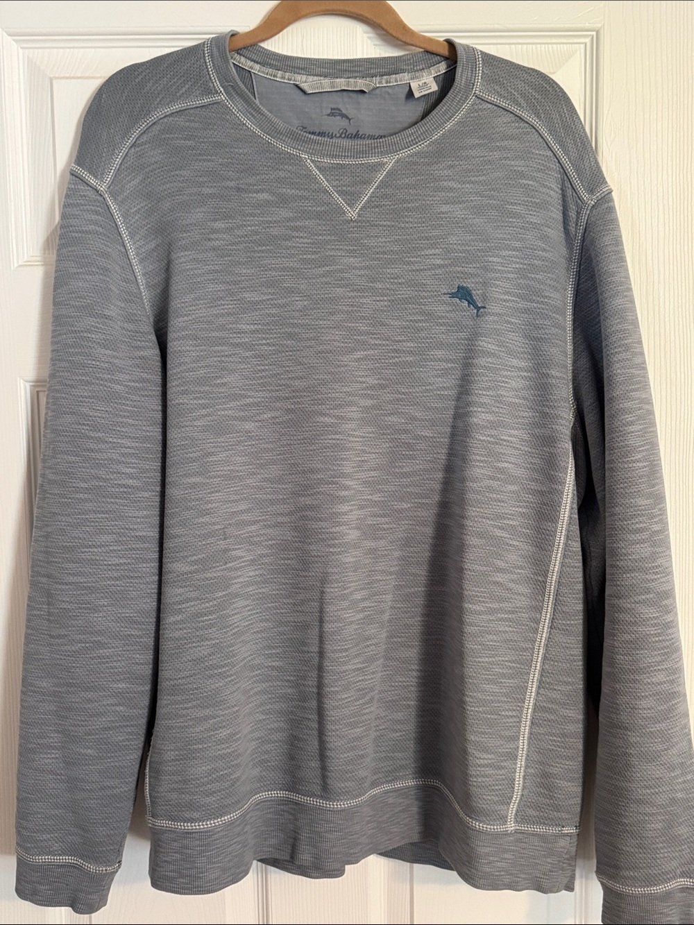 Tommy Bahama Blue-Gray Crewneck Sweatshirt